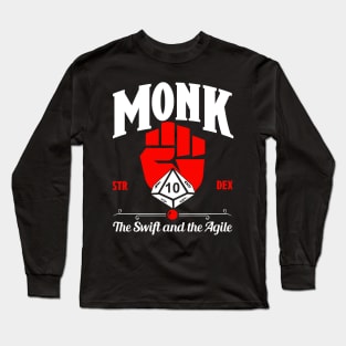 D&D Character Class Monk Long Sleeve T-Shirt